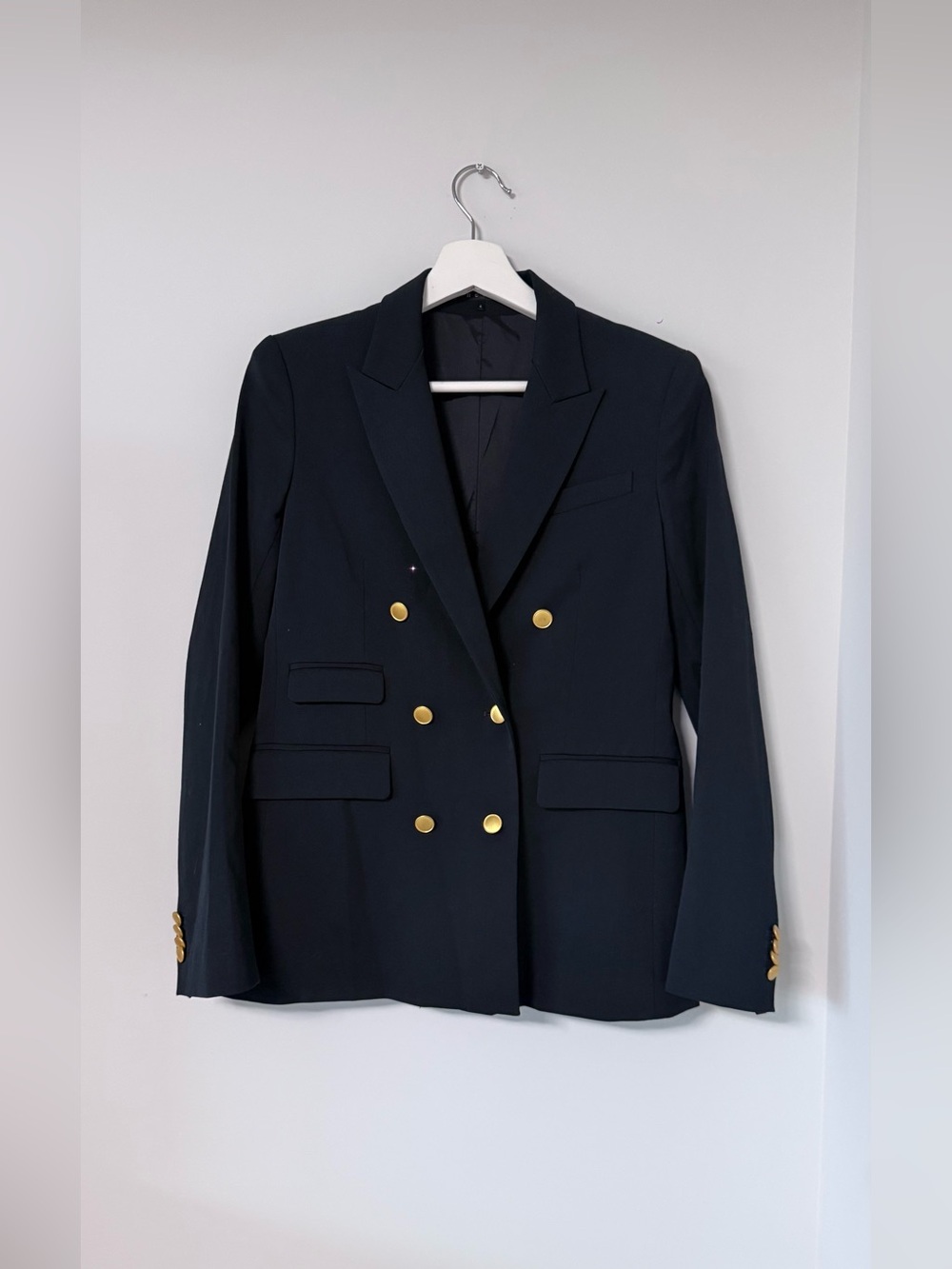 Theory Wool Blazer Jacket Women 4 Office Workwear Designer Business Cocktail
